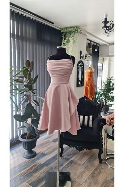 makbuleofficial Straples Bedenli,Mini Boy,After Party,Mezuniyet Elbisesi