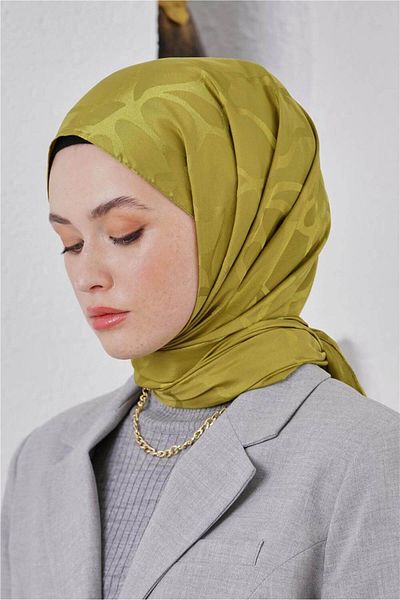 Loryan Scarf Jacquard Shawl - Stone Floss Jacquard Shawl 4312