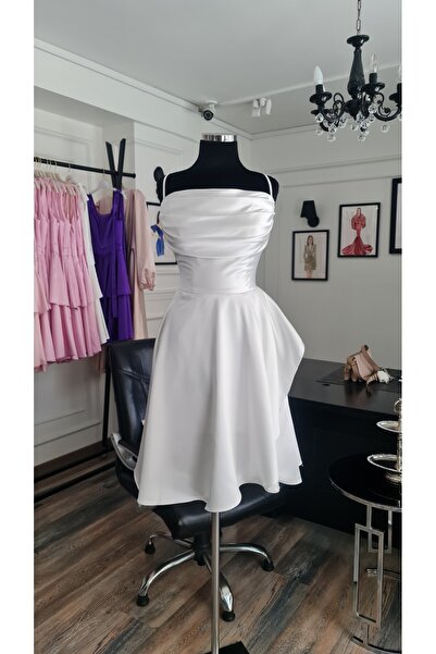 makbuleofficial Straples Bedenli,Mini Boy,After Party,Mezuniyet Elbisesi