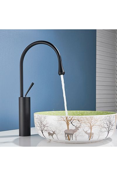 Blackswan Design Baterie chiuveta baie, Blackswan, Tip M67, model negru mat, dimensiune 49 cm