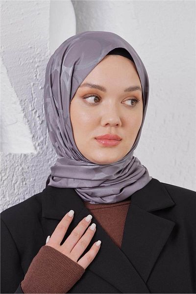Loryan Scarf Jacquard Shawl - Stone Floss Jacquard Shawl 4312