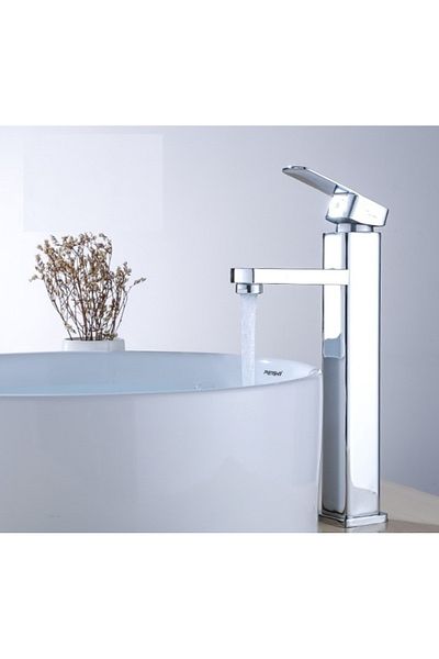 Blackswan Design Bathroom sink faucet, Blackswan, Type M310, long chrome model, size 30.5 cm