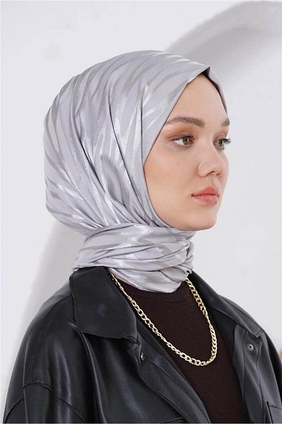 Loryan Floss Jacquard Zebra Gray Shawl