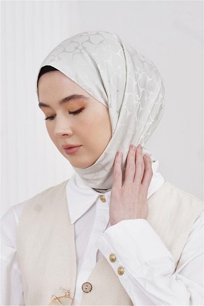 Loryan Floş Jacquard Karmen Stone Shawl