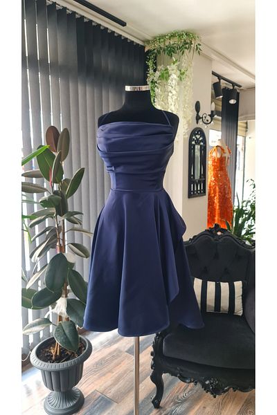 makbuleofficial Straples Size, Mini Length, after Party, Graduation Dress