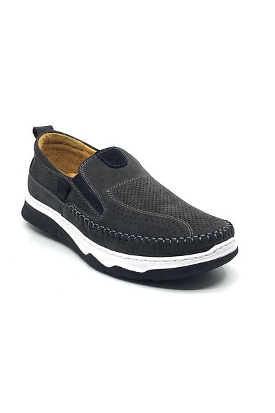 Luis Figo 100% Leather Nubuck Men's Summer Orthopedic Comfortable Laceless Rok Shoes New Season 40-44