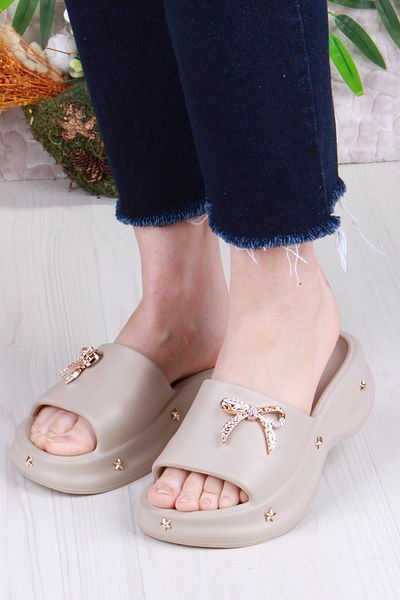 fort E461 Daily Beach Sea Pool Slippers Lightweight Comfortable Flexible Women's Slippers