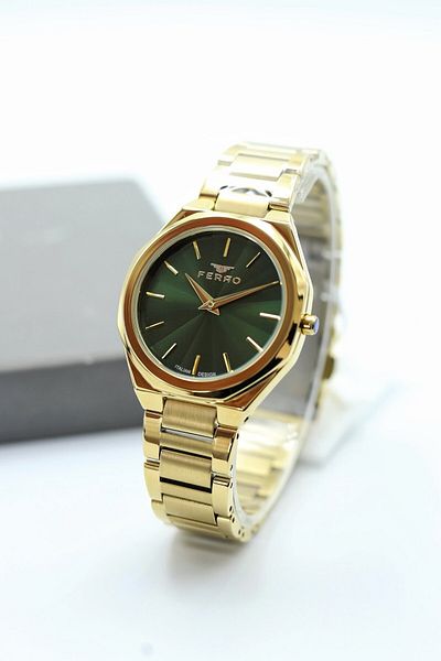 FERRO Gold Steel Cord Women Wrist Watch Asw123-I1933Fr