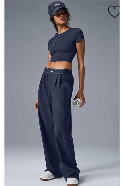 Butik Navy Blue Color Comfortable Fit Trousers