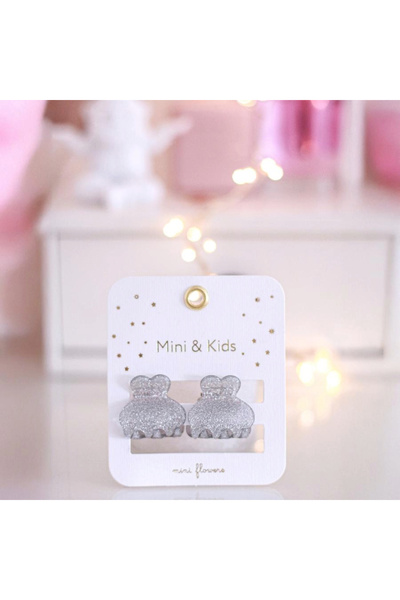 Mini and Kids Mini & Kids Glittery Acrylic Children's Buckle - Silver