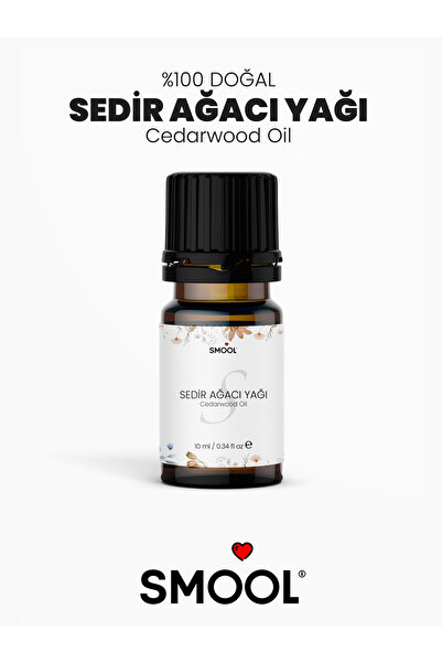 SMOOL %100 Saf ve Doğal Sedir Ağacı Uçucu Yağı 10ml
