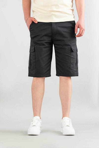 bombe Men's Gabardine Bermuda Canvas Lycra Cargo Pocket Shorts