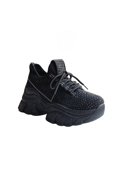 Seastar Women's platform sneakers with shiny inserts