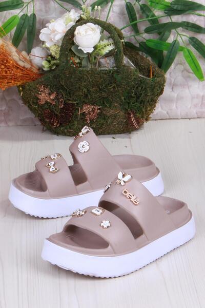 fort E460 Daily Beach Sea Pool Slippers Lightweight Comfortable Flexible Women's Slippers