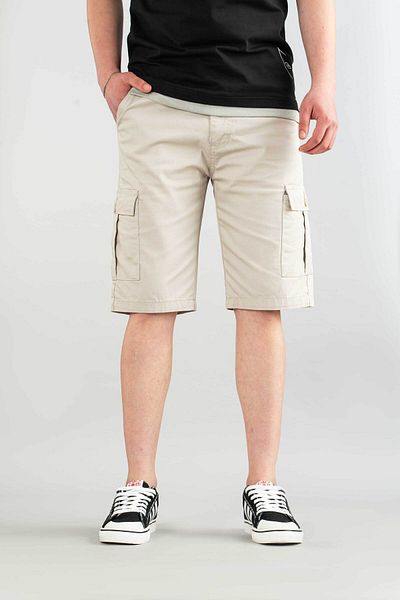 bombe Men's Gabardine Bermuda Canvas Lycra Cargo Pocket Shorts