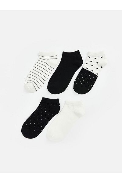 LC Waikiki Patterned Women's Booties Socks 5 Pcs