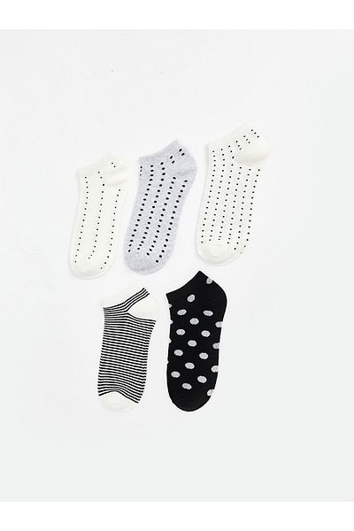 LC Waikiki Patterned Women's Booties Socks 5-Pack