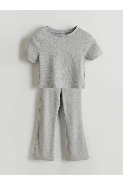 LC Waikiki Crew Neck Girls T-Shirts and Leggings