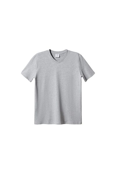 MANGO Metal Gray Men's T-Shirt 57010794