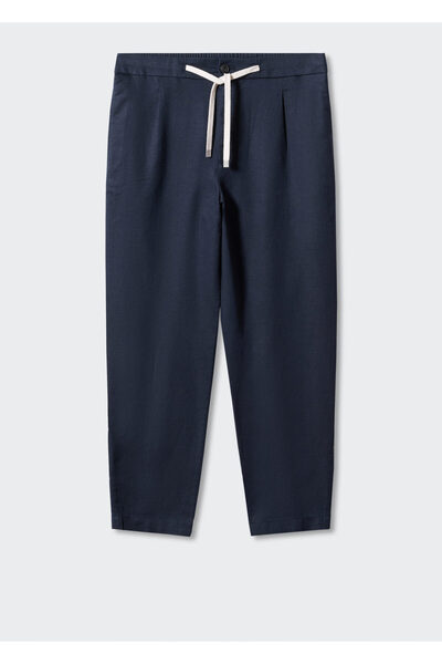 MANGO Man Navy Blue Men's Trousers 57040571