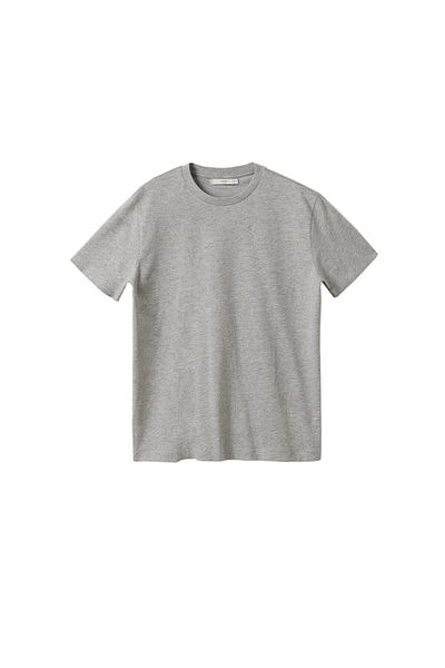 MANGO Tricou pentru bărbați metal gri 27040777
