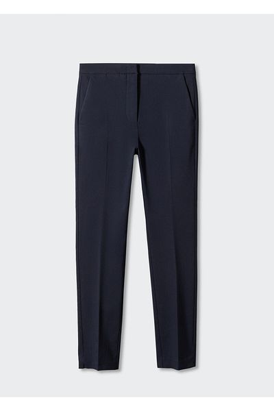 MANGO Woman Pantaloni de damă bleumarin57010760