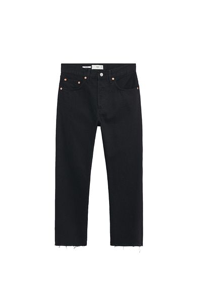 MANGO Black Denim Women's Pants17030591