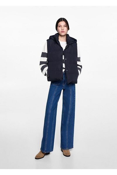 MANGO Navy Blue Girl's Vest 77035630