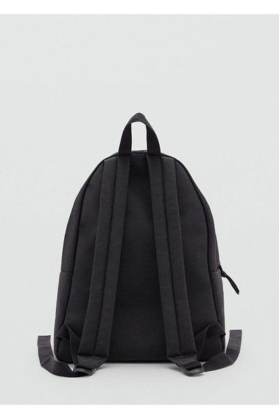 MANGO Woman Boy's Metal Gray Backpack