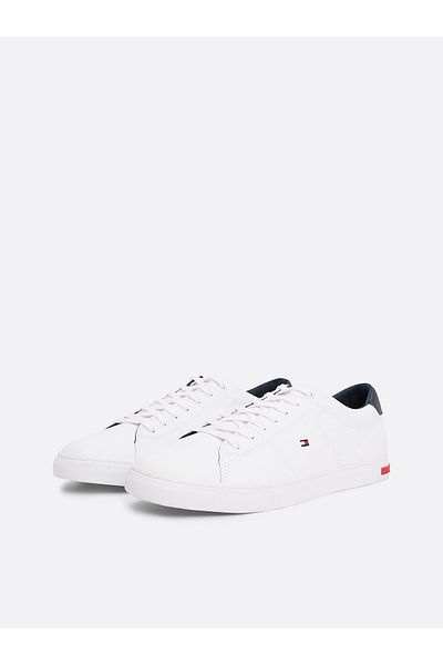 Tommy Hilfiger Weiße Herren-Sneaker für Herren Fm0fm04047ybr-white