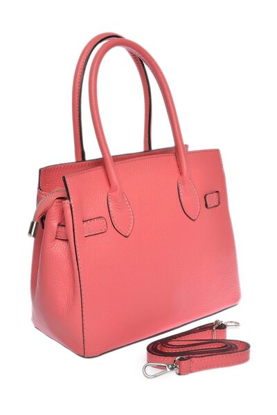 Carla Ferreri Handbag 
100% cow leather
Top zip closure
Dimensions: 21.5x24x13  cm
Handle: 32 cm
Shoulder strap: 1