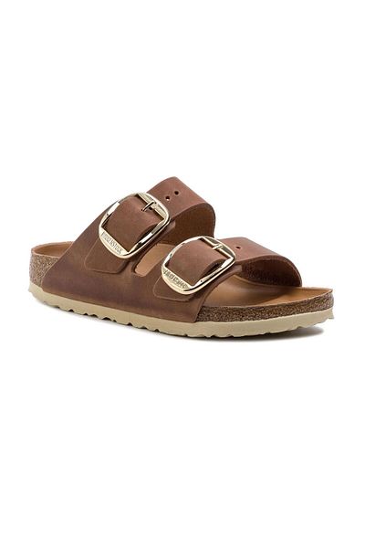 Birkenstock Arizona Big Buckle Cognac-Hausschuhe