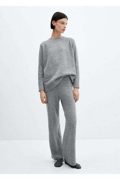 MANGO Top de pijama gri pentru femei ( 77089605 )