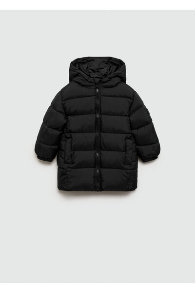 MANGO Baby Boy Black Coat