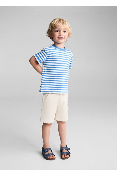 MANGO Tricou albastru electric pentru bebelusi
