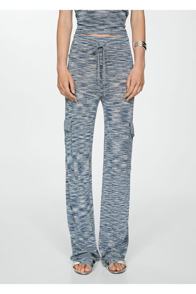 MANGO Woman Mavi Kadın Pantolon 77051504