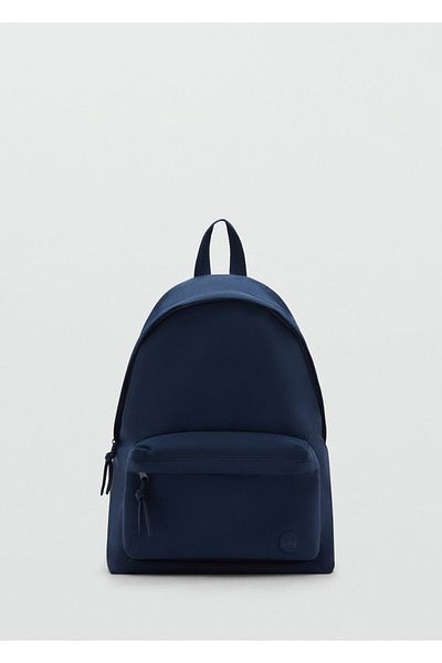 MANGO Woman Boy's Navy Blue Backpack