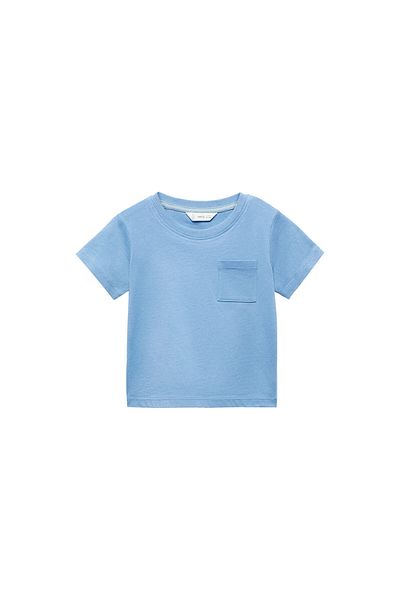 MANGO Woman Tricou albastru pentru bebelusi 67025998