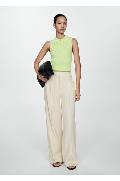 MANGO Lime Women's Bustier 77070338
