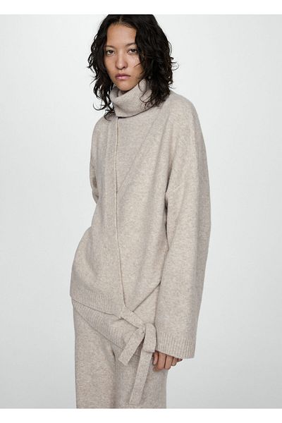 MANGO Woman TAUPE Damen-Pyjamahose 77053266