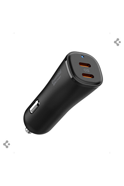 Spigen 50W USB-C 2 Port Araç içi Hızlı Şarj Aleti PPS Type-C PD 3.0 30W + 20W EV502 - ACP08523