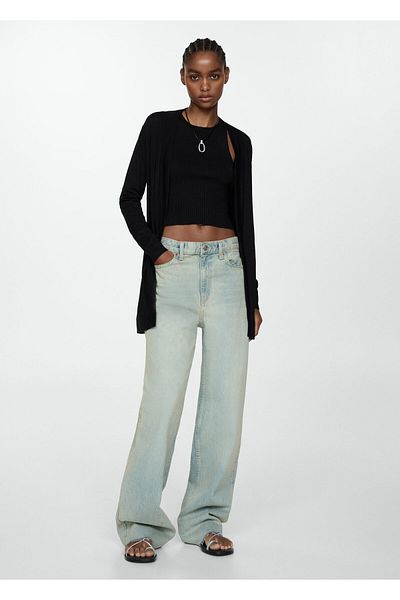 MANGO Black Women's Cardigan 77190578