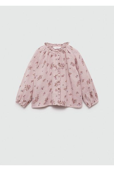 MANGO Lilac Baby Girl Blouse 77074784