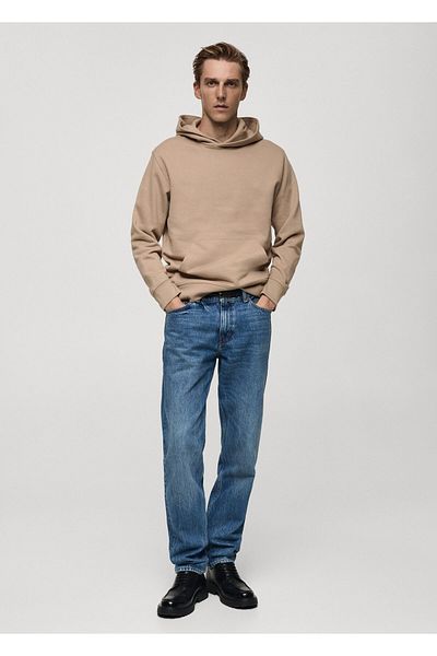 MANGO Woman Dark Camel Men's Sweatshirt 77027115