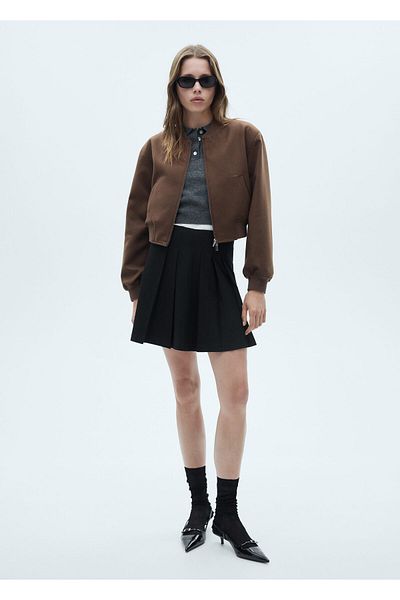 MANGO Woman Black Women's Skirt 77064786
