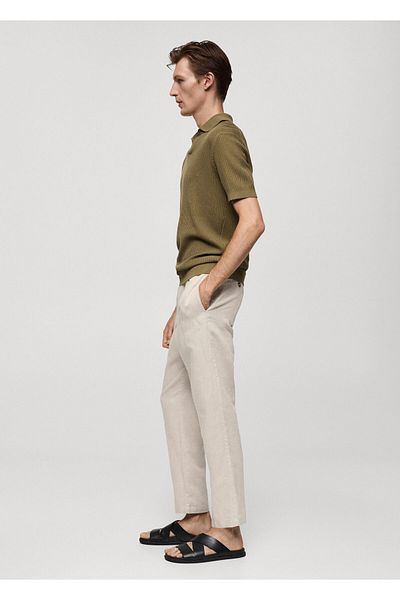 MANGO Woman Φυσικό Ανδρικό Παντελόνι 77010569
