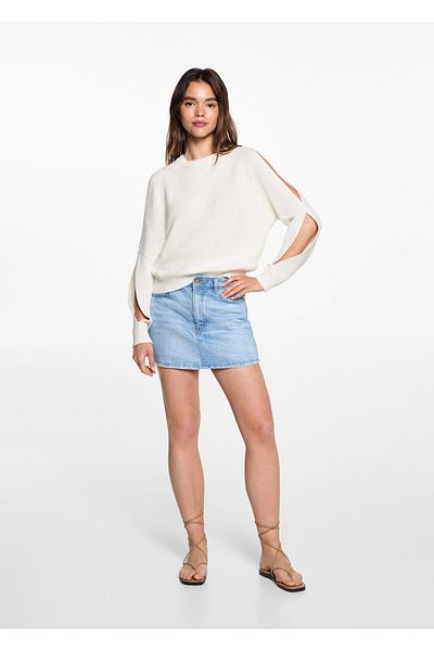 MANGO Off-White Girl's Sweater 77053290