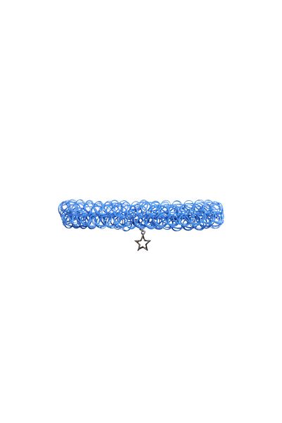 MANGO Woman Colier albastru pentru fete 77004045