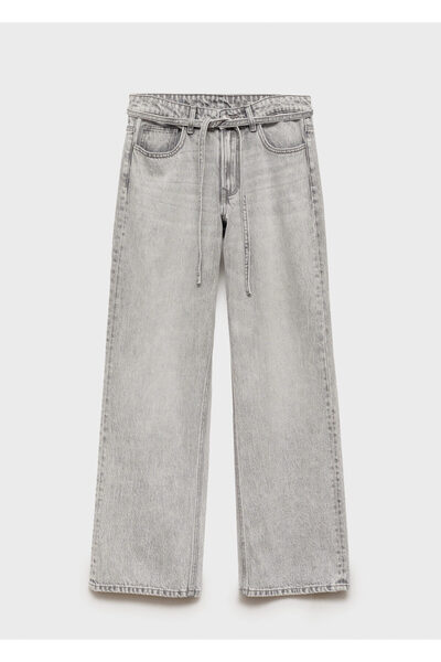 MANGO Light Gray Denim Girl Jeans 77054790