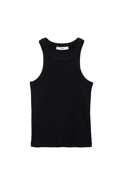 MANGO Woman Μαύρο γυναικείο μπουστάκι 77080594